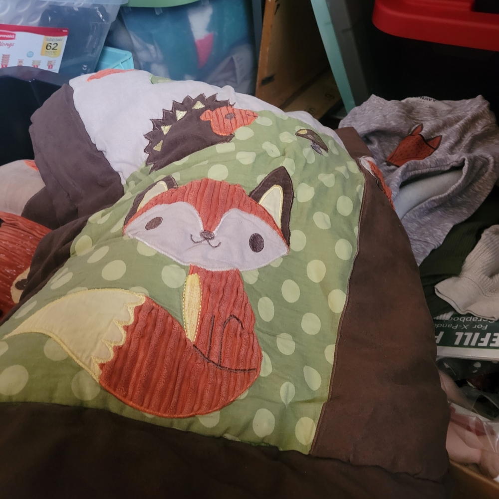 Fox and Dinosaur Themed Quilt